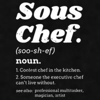 Sous Chef T Funny Definition Ladies PosiCharge Tri-Blend Wicking Tank