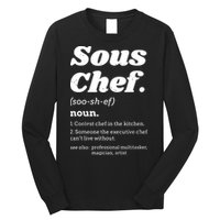 Sous Chef T Funny Definition Long Sleeve Shirt