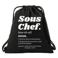 Sous Chef T Funny Definition Drawstring Bag