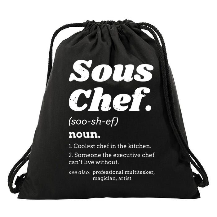 Sous Chef T Funny Definition Drawstring Bag
