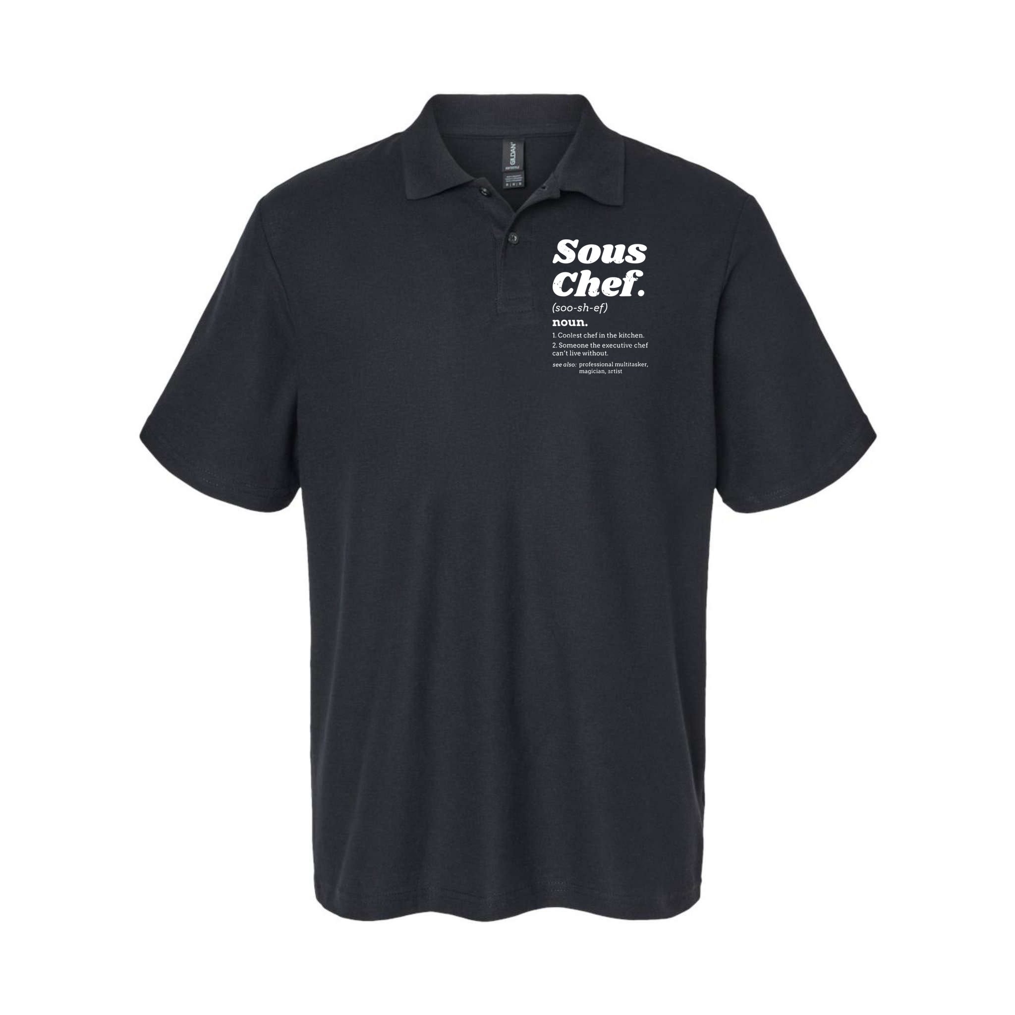Sous Chef T Funny Definition Polo