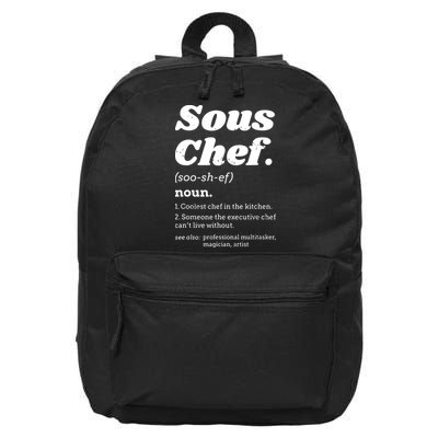 Sous Chef T Funny Definition 16 in Basic Backpack