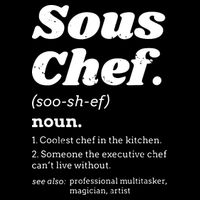 Sous Chef T Funny Definition 16 in Basic Backpack