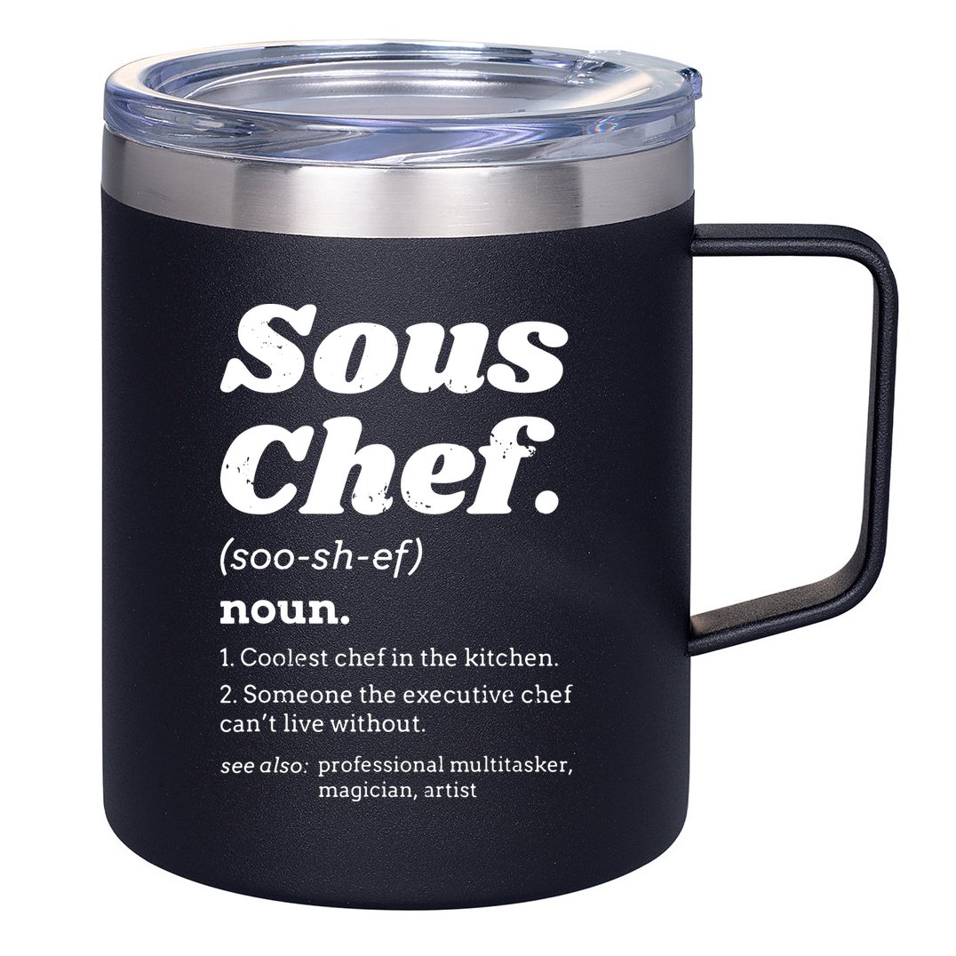 Sous Chef T Funny Definition 12oz Stainless Steel Coffee Mug