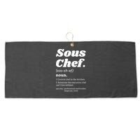 Sous Chef T Funny Definition Large Microfiber Waffle Golf Towel