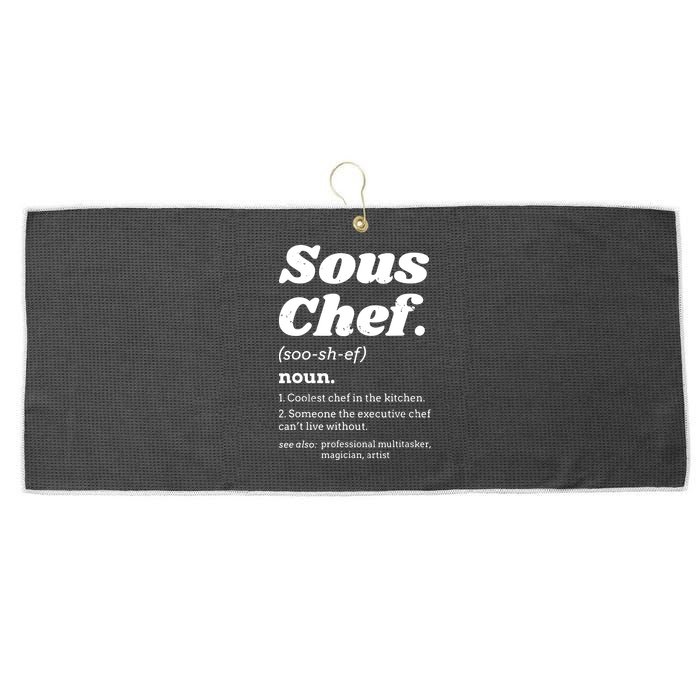 Sous Chef T Funny Definition Large Microfiber Waffle Golf Towel