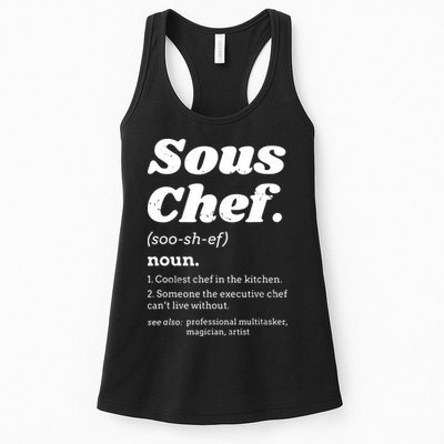 Sous Chef T Funny Definition Womens Tank Top