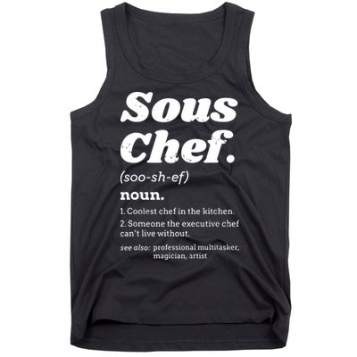 Sous Chef T Funny Definition Tank Top