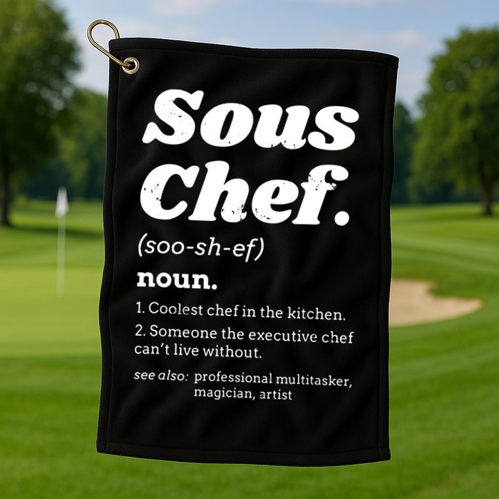 Sous Chef T Funny Definition Golf Towel
