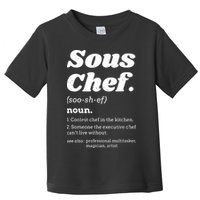 Sous Chef T Funny Definition Toddler T-Shirt