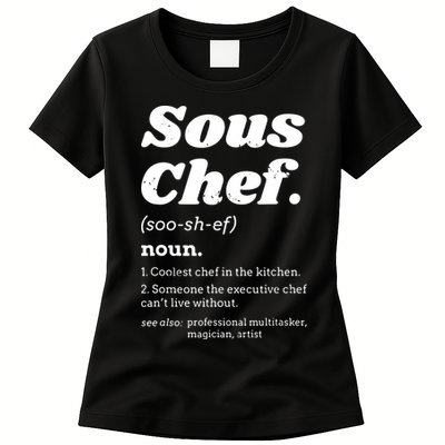 Sous Chef T Funny Definition Womens T-Shirt