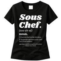 Sous Chef T Funny Definition Womens T-Shirt