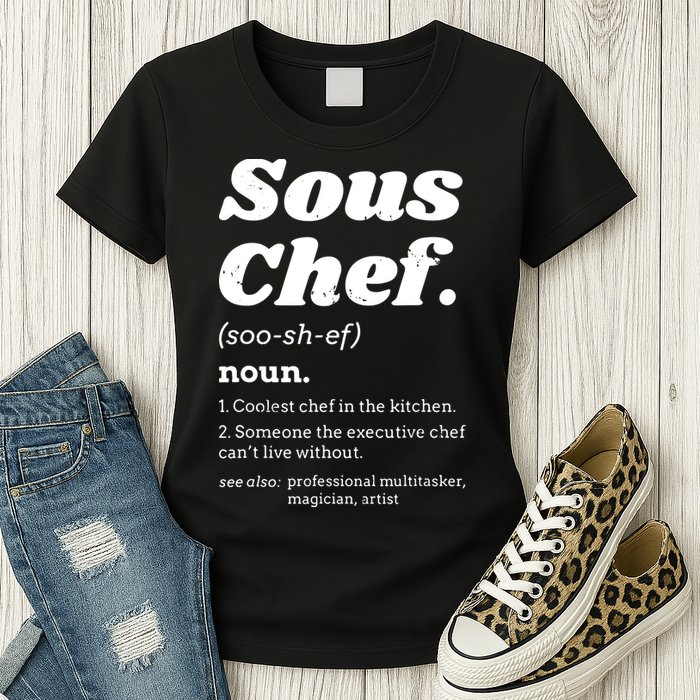 Sous Chef T Funny Definition Womens T-Shirt