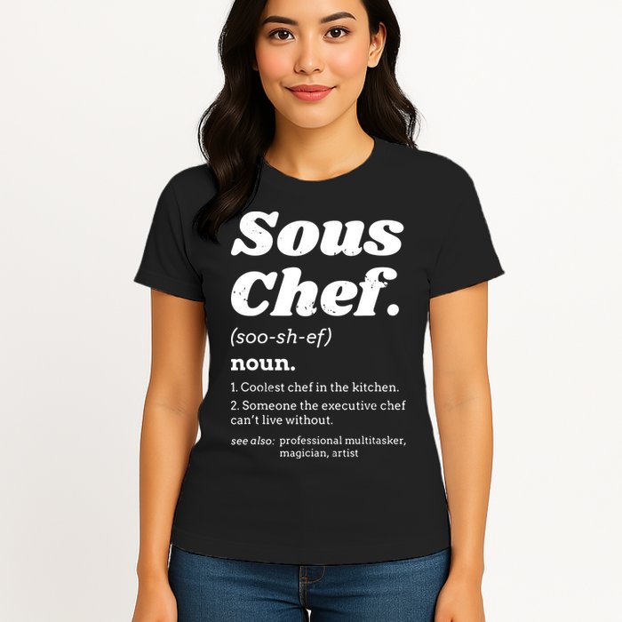 Sous Chef T Funny Definition Womens T-Shirt