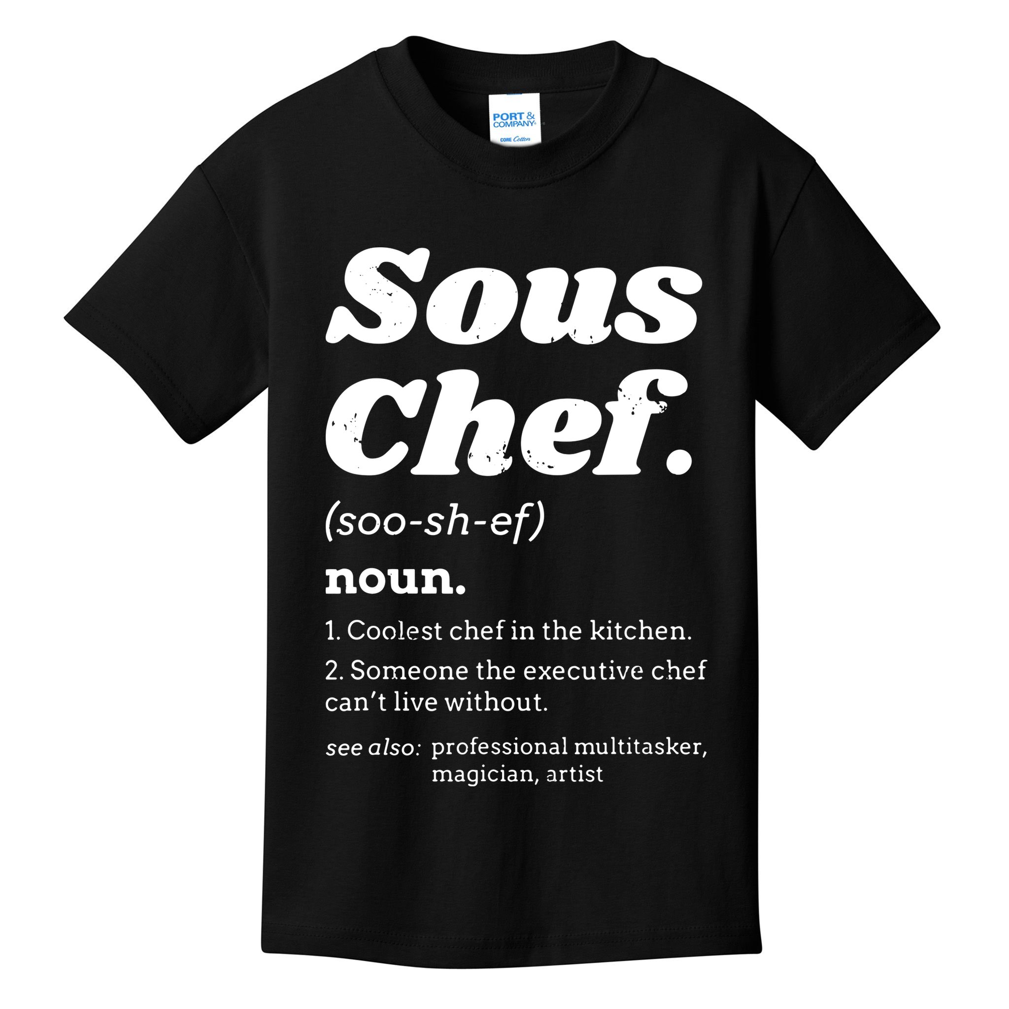 Sous Chef T Funny Definition Kids T-Shirt