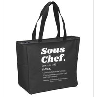 Sous Chef T Funny Definition Zip Tote Bag