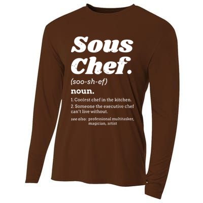 Sous Chef T Funny Definition Cooling Performance Long Sleeve Crew