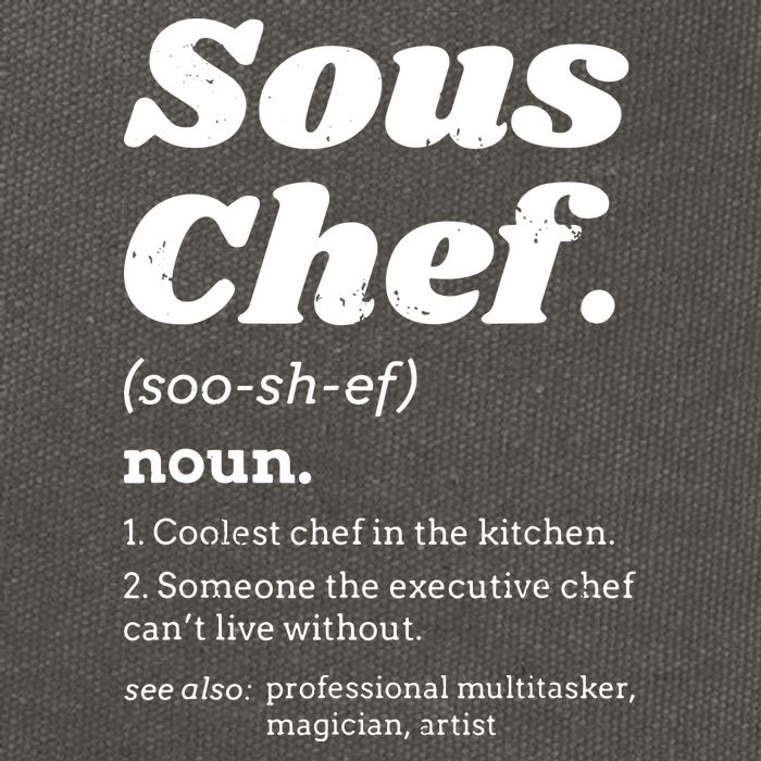 Sous Chef T Funny Definition Cotton Canvas Backpack