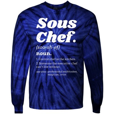 Sous Chef T Funny Definition Tie-Dye Long Sleeve Shirt