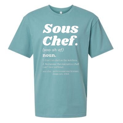 Sous Chef T Funny Definition Sueded Cloud Jersey T-Shirt