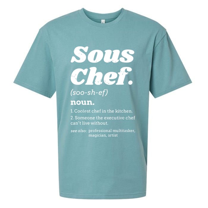 Sous Chef T Funny Definition Sueded Cloud Jersey T-Shirt