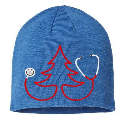 Stethoscope Christmas Tree Doctors Holiday Nurses Holiday Gift Sustainable Beanie