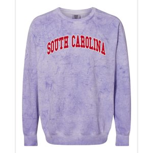 South Carolina Throwback Design Classic Colorblast Crewneck Sweatshirt