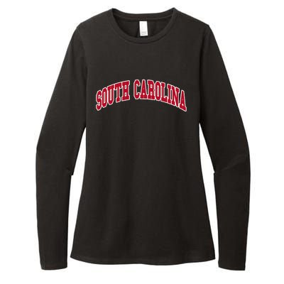 South Carolina Throwback Design Classic Womens CVC Long Sleeve Shirt