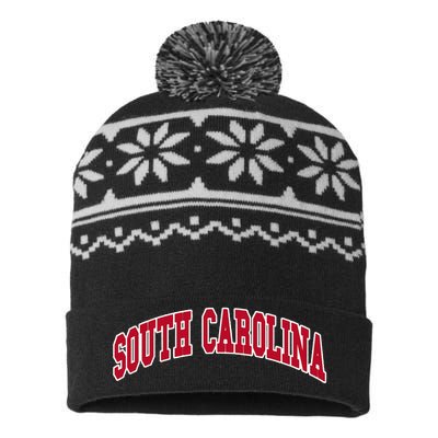 South Carolina Throwback Design Classic USA-Made Snowflake Beanie