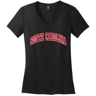 South Carolina Throwback Design Classic Women's V-Neck T-Shirt