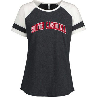 South Carolina Throwback Design Classic Enza Ladies Jersey Colorblock Tee