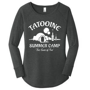 Summer Camp Two Suns Of Fun Women's Perfect Tri Tunic Long Sleeve Shirt