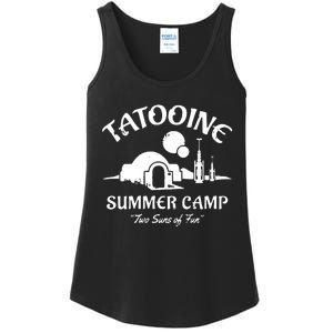 Summer Camp Two Suns Of Fun Ladies Essential Tank