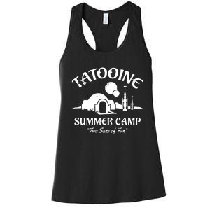 Summer Camp Two Suns Of Fun Women's Racerback Tank