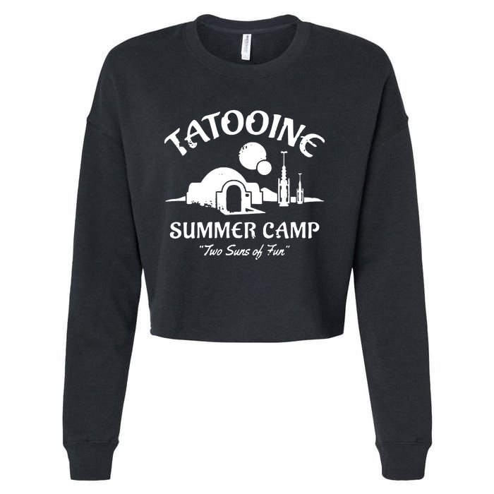 Summer Camp Two Suns Of Fun Cropped Pullover Crew