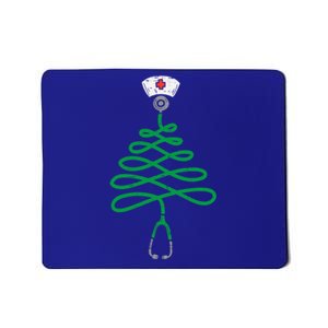 Stethoscope Christmas Tree Nurse Christmas Pajamas Xmas Pjs Gift Mousepad