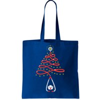 Stethoscope Christmas Tree Nurse Christmas Scrub Xmas Gift Tote Bag