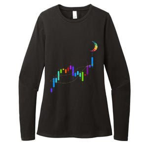 Stock Chart To The Moon Crypto Trading Hodl Womens CVC Long Sleeve Shirt