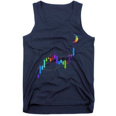 Stock Chart To The Moon Crypto Trading Hodl Tank Top