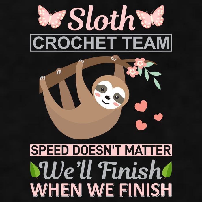 Sloth Crochest Team Speed Doesn't Matter We'll Finish When We Finish Ladies PosiCharge Tri-Blend Wicking Tank