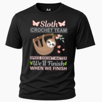 Sloth Crochest Team Speed Doesn't Matter We'll Finish When We Finish Performance Shirt