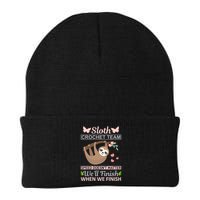 Sloth Crochest Team Speed Doesn't Matter We'll Finish When We Finish Beanie