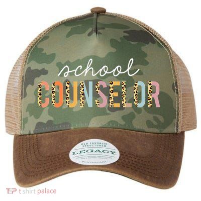 School Counselor Teacher Funny Rainbow Lover Back To School Legacy Tie Dye Trucker Hat
