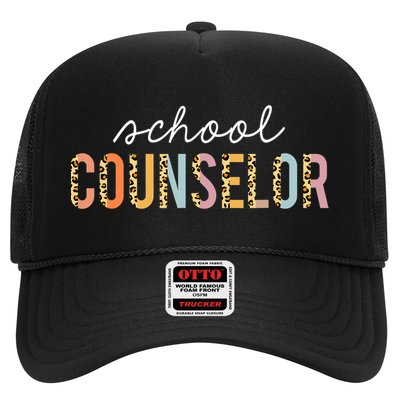 School Counselor Teacher Funny Rainbow Lover Back To School Trucker Hat