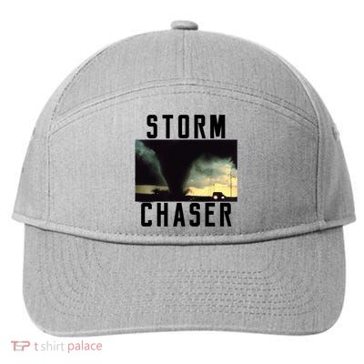 Storm Chaser Tornado Picture Weather Meteorologist 7-Panel Snapback Hat