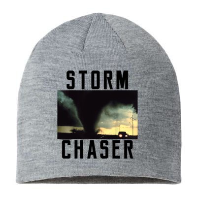 Storm Chaser Tornado Picture Weather Meteorologist Sustainable Beanie