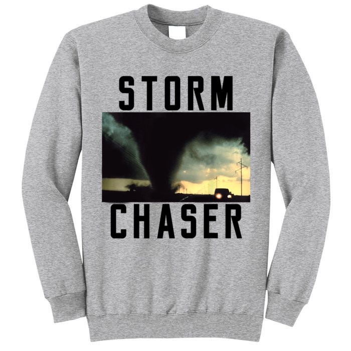 Storm Chaser Tornado Picture Weather Meteorologist Tall Sweatshirt
