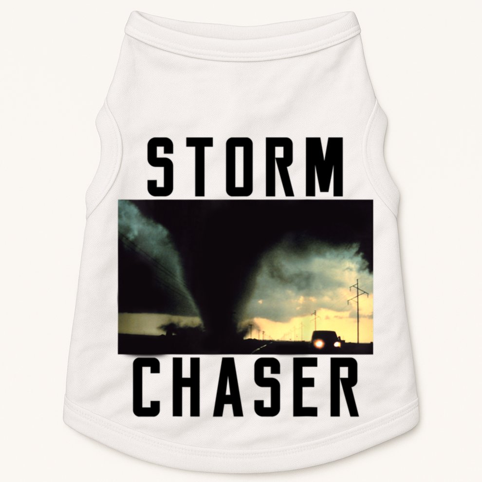 Storm Chaser Tornado Picture Weather Meteorologist Doggie Tank