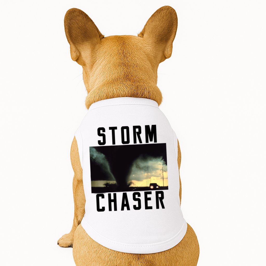 Storm Chaser Tornado Picture Weather Meteorologist Doggie Tank