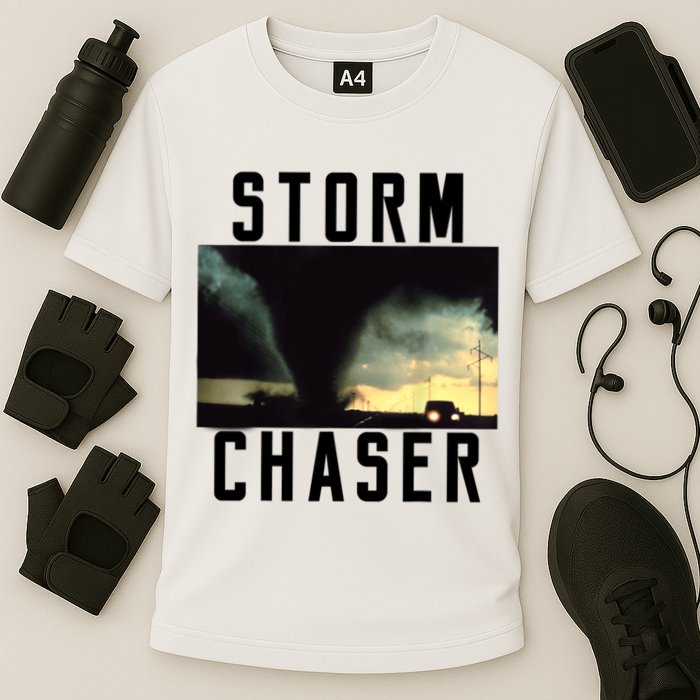 Storm Chaser Tornado Picture Weather Meteorologist Performance Shirt